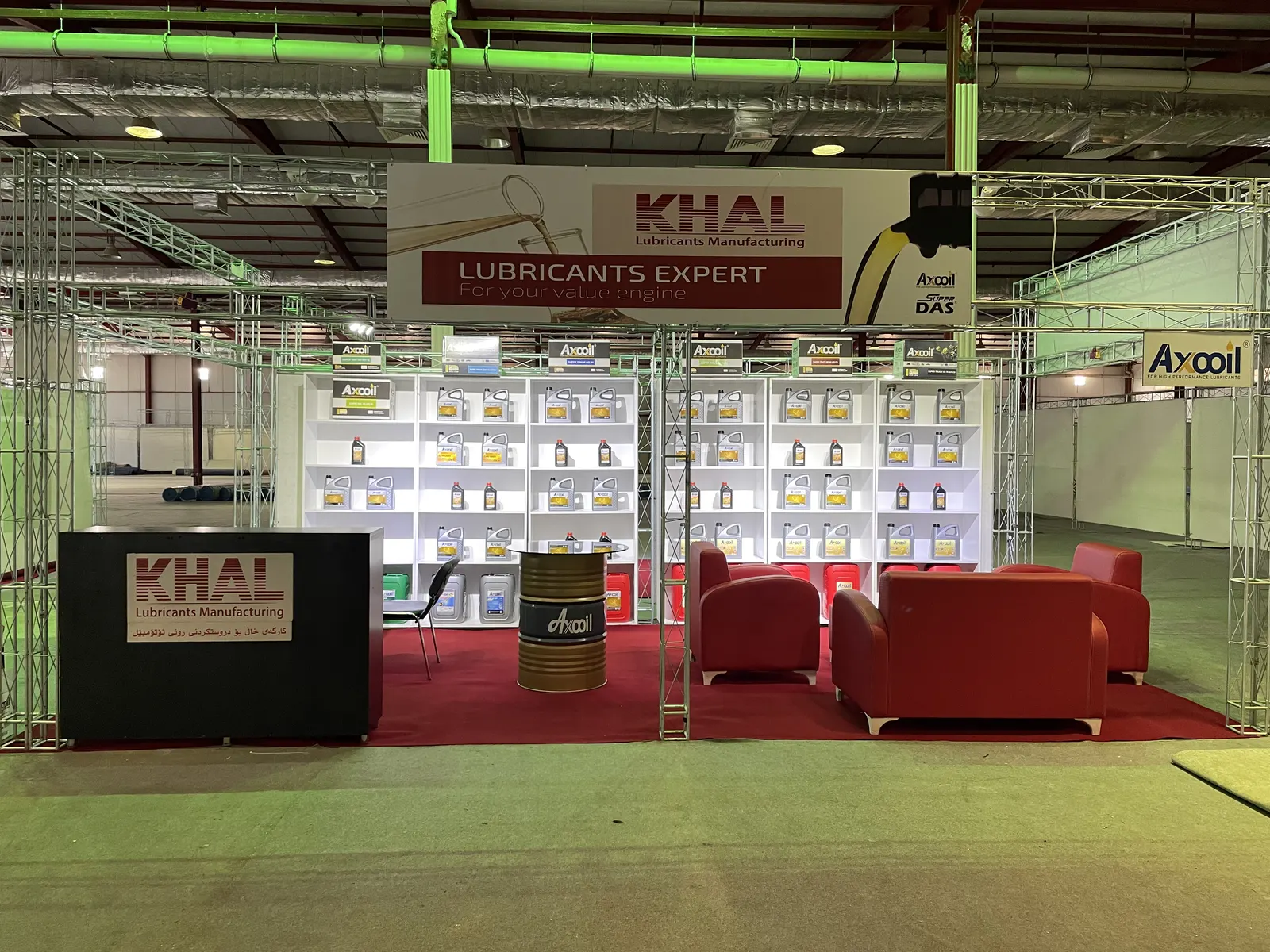 Axooil display stand at Sulaymaniyah Autoshow 2021